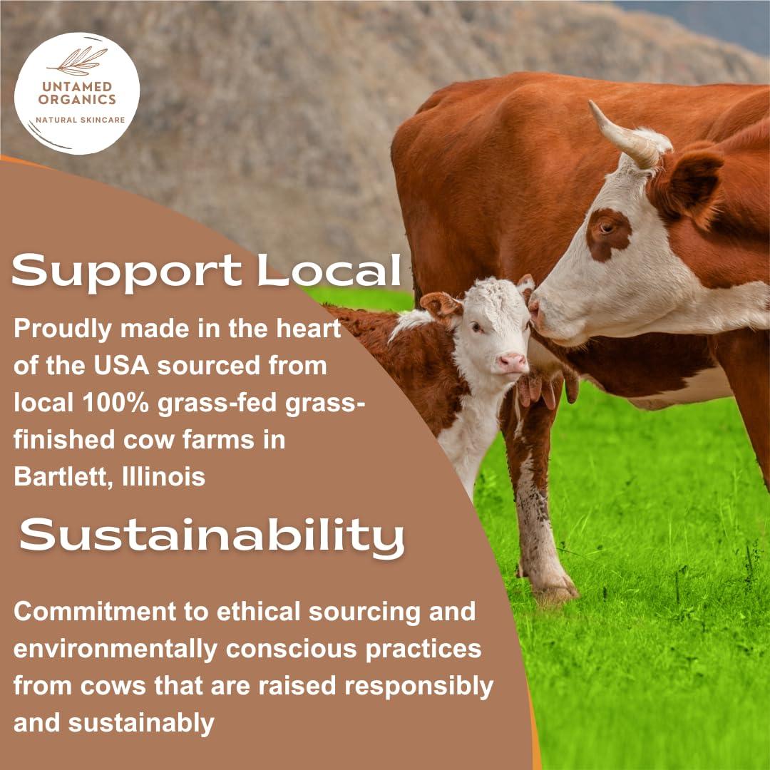 Bálsamo Labial Untamed Organics 100% Sebo y Cera de Abejas