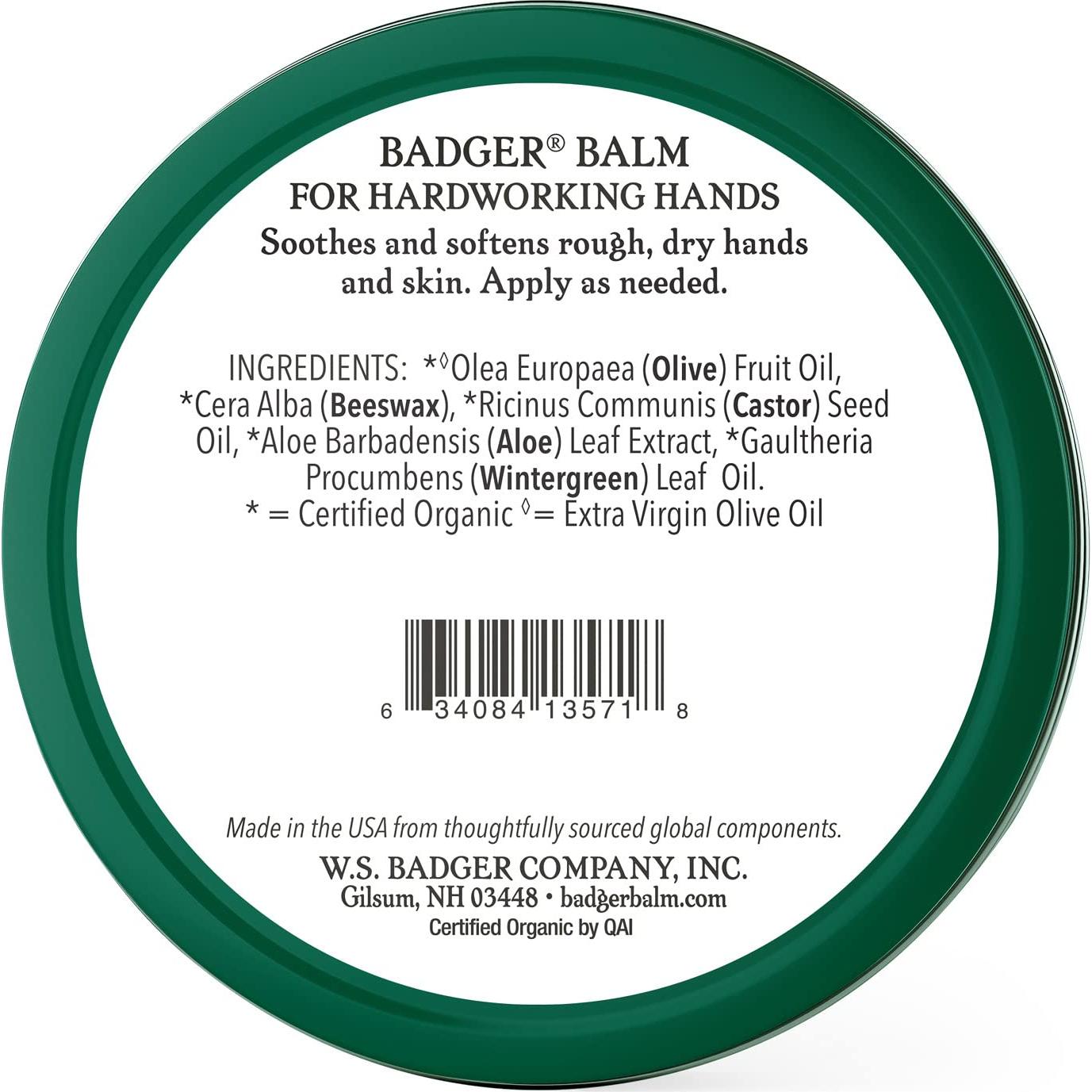 Bálsamo Sanador Badger 56.7 g - Crema Orgánica para Manos Secas