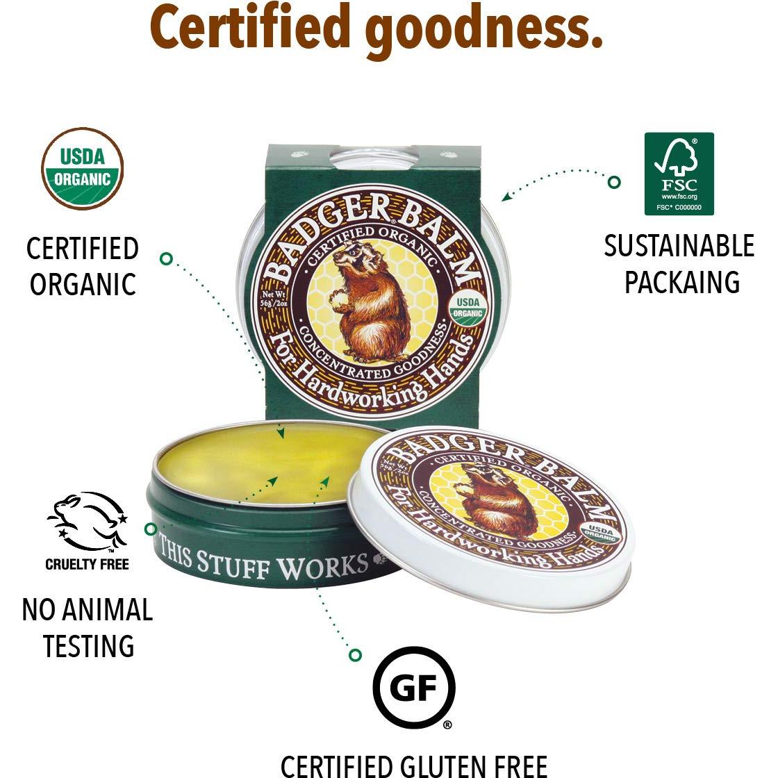 Bálsamo Sanador Badger 56.7 g - Crema Orgánica para Manos Secas