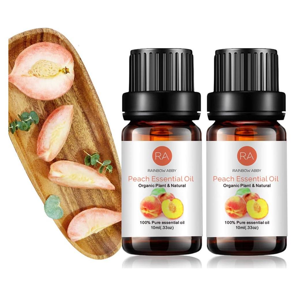 Paquete de 2 Aceite Esencial de Durazno 100% Puro 10ml