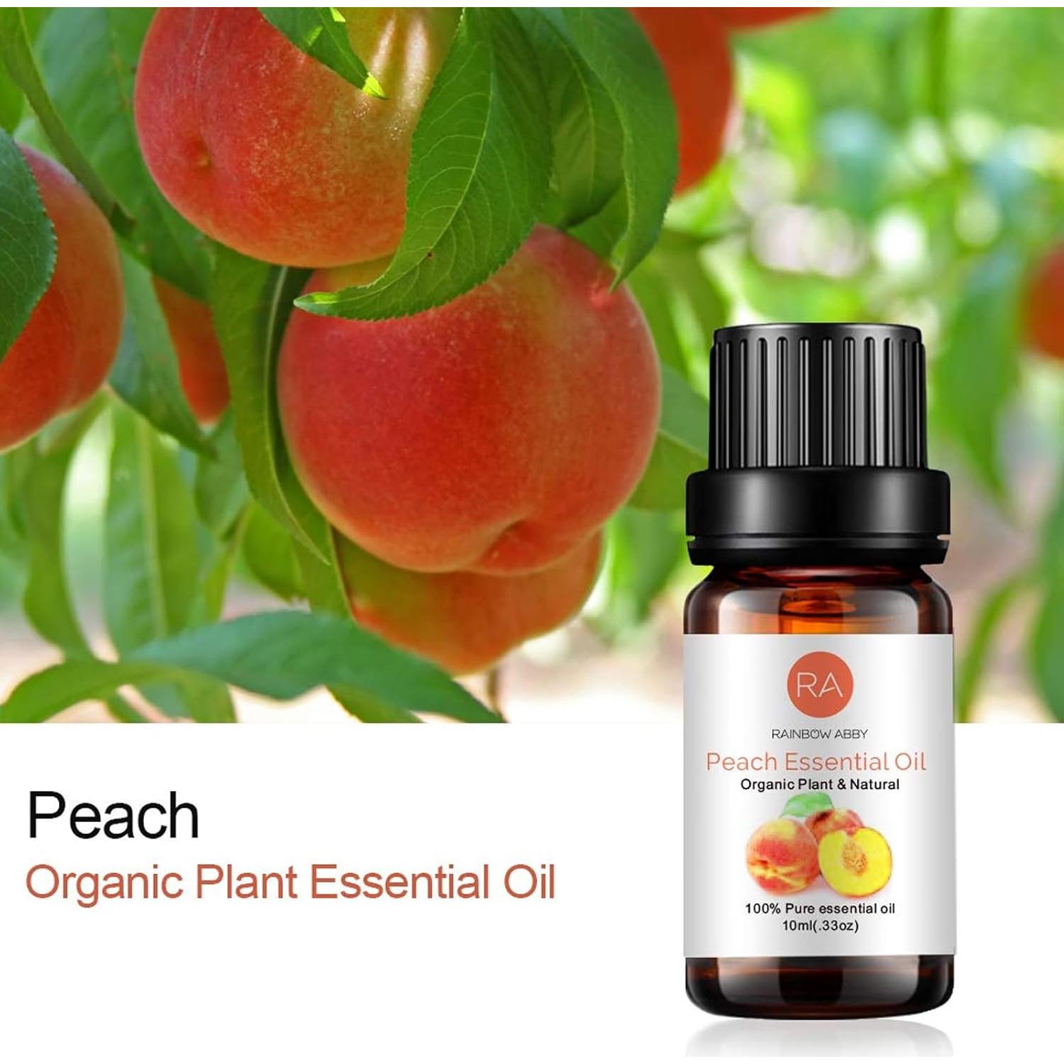 Paquete de 2 Aceite Esencial de Durazno 100% Puro 10ml