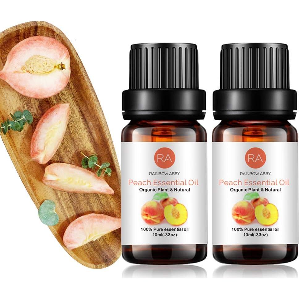 Paquete de 2 Aceite Esencial de Durazno 100% Puro 10ml