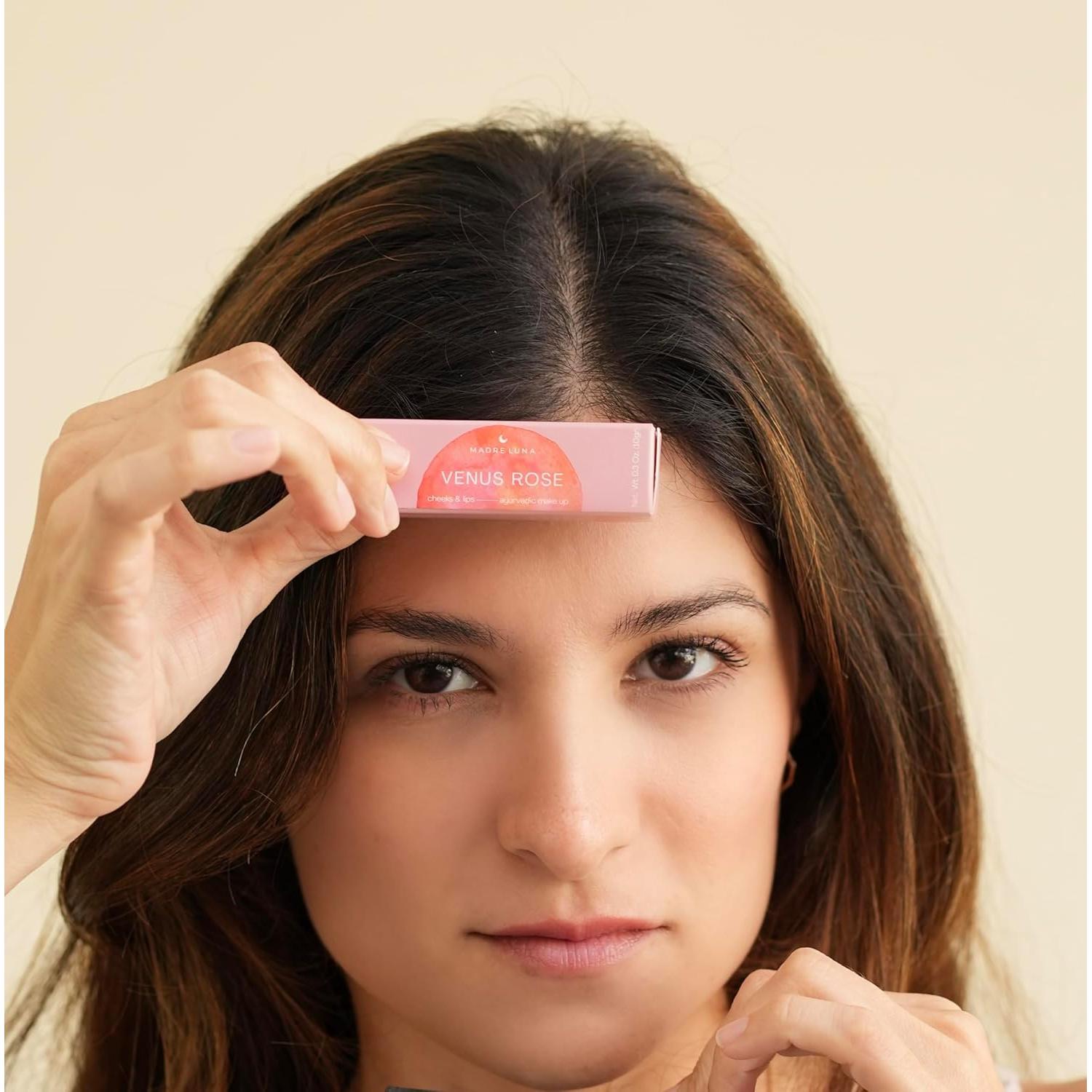 Labial y Rubor Natural Madre Luna Rosa Venus 20g - Hidratación Profunda