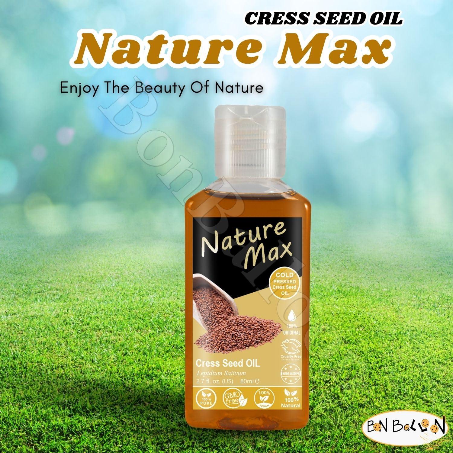 Aceite de Cress Nature Max 80 ml - Puro y Natural para Cabello y Piel