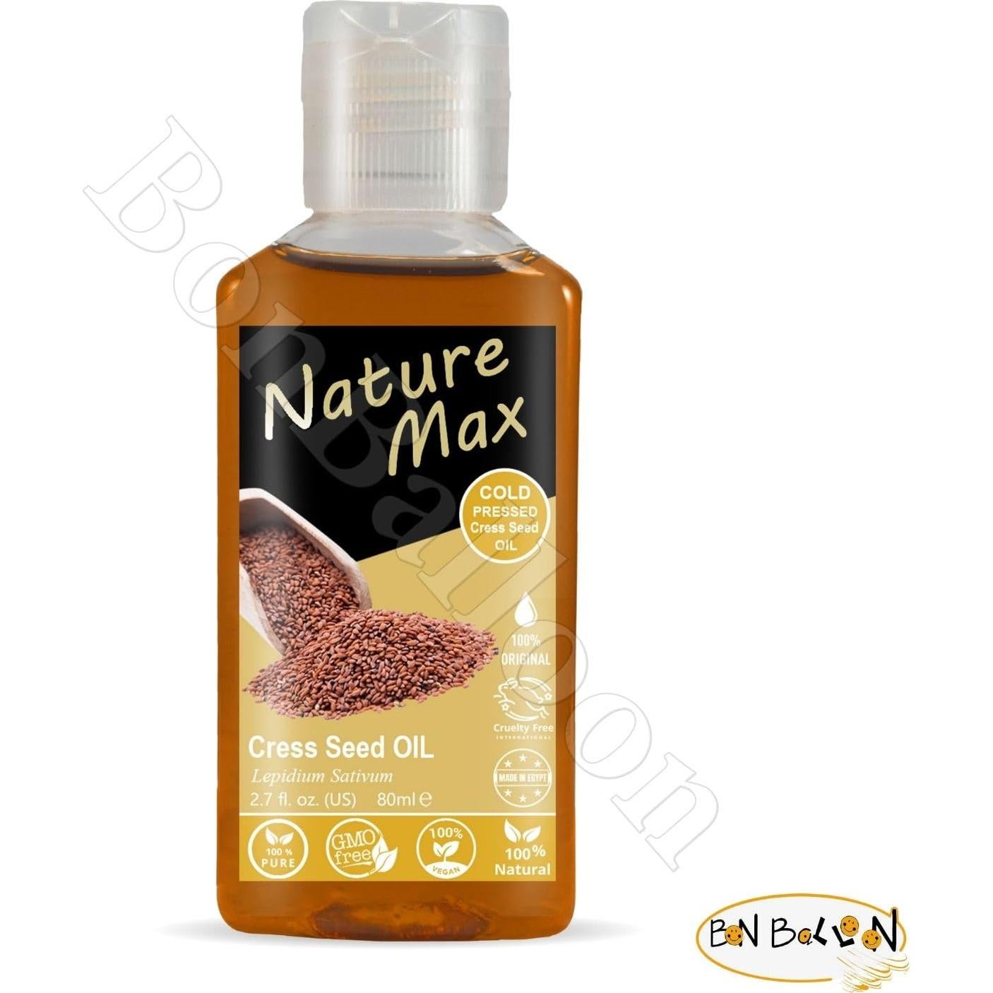 Aceite de Cress Nature Max 80 ml - Puro y Natural para Cabello y Piel