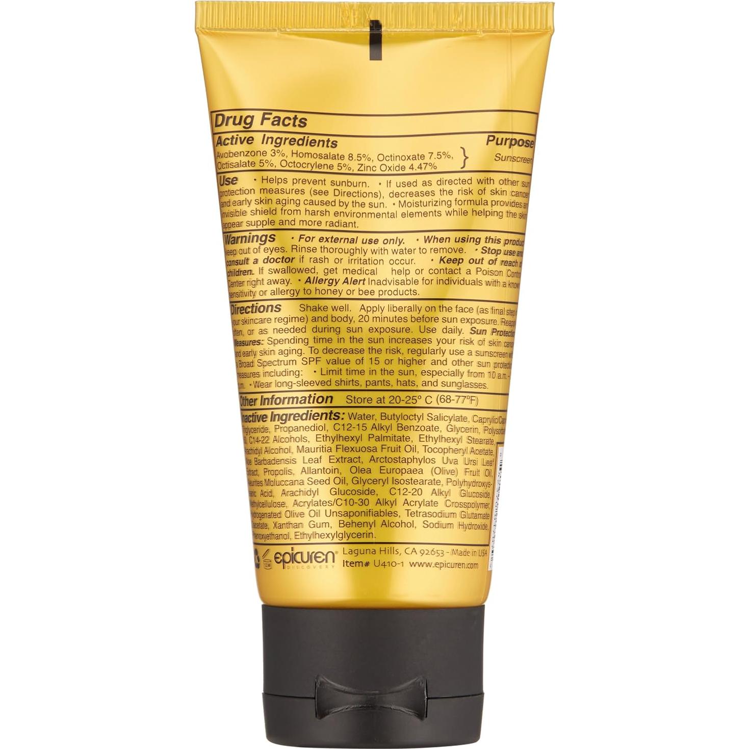 Crema de Propóleos Epicuren Discovery Solar SPF 45+ 74.9ml