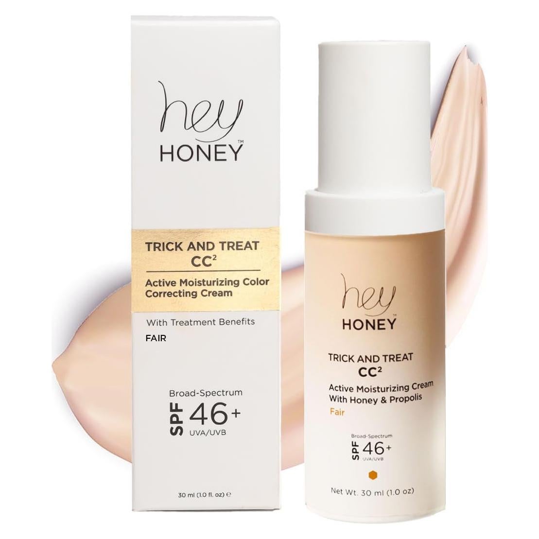 Crema CC Hey Honey SPF 46 | Hidratante Color Claro 28.35 g