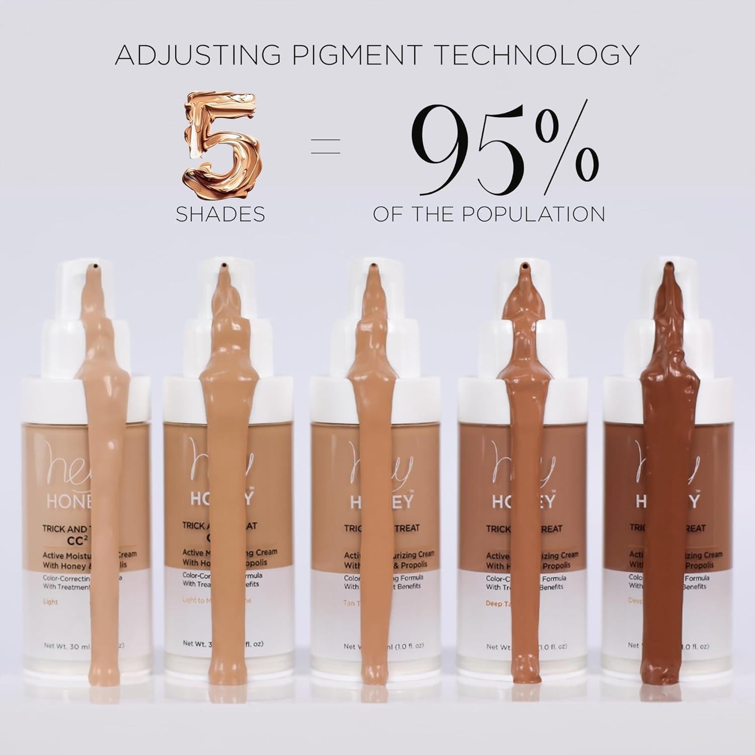 Crema CC Hey Honey SPF 46 | Hidratante Color Claro 28.35 g