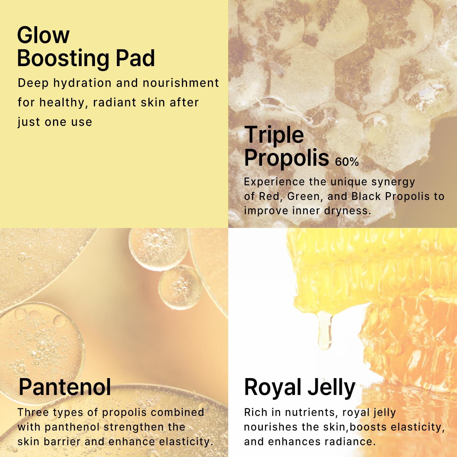 C'NEW LAB Almohadillas Faciales Propolis Glow 70 Unidades