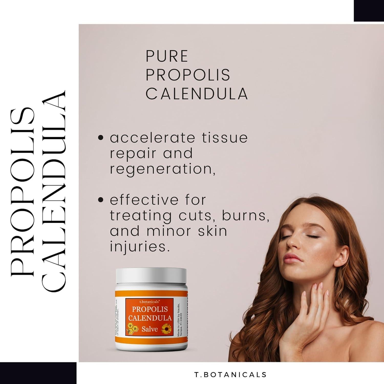 Salve Calmante de Propóleos y Caléndula 113g - Hidratante Herbal