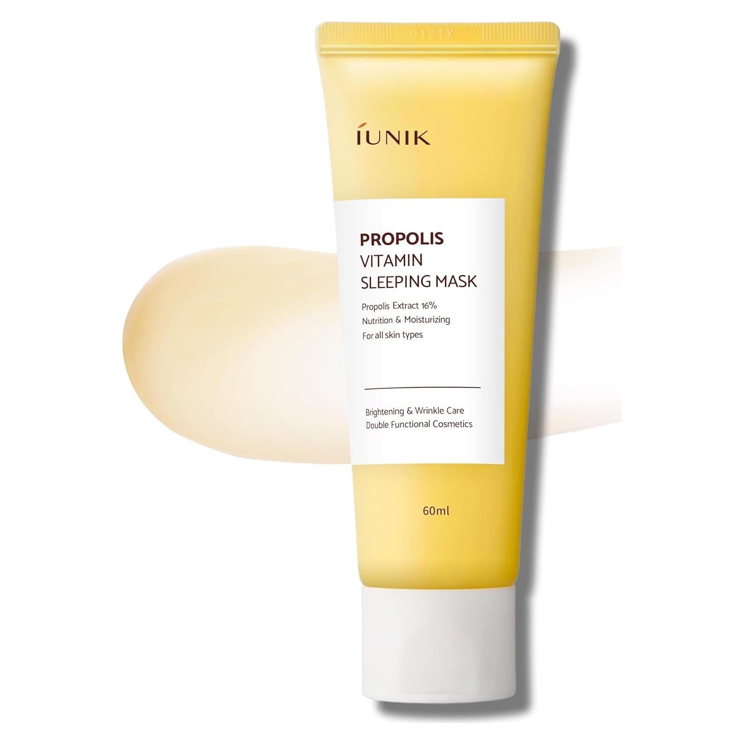 Mascarilla Nocturna Hidratante iUNIK Propolis 60 ml Vegana