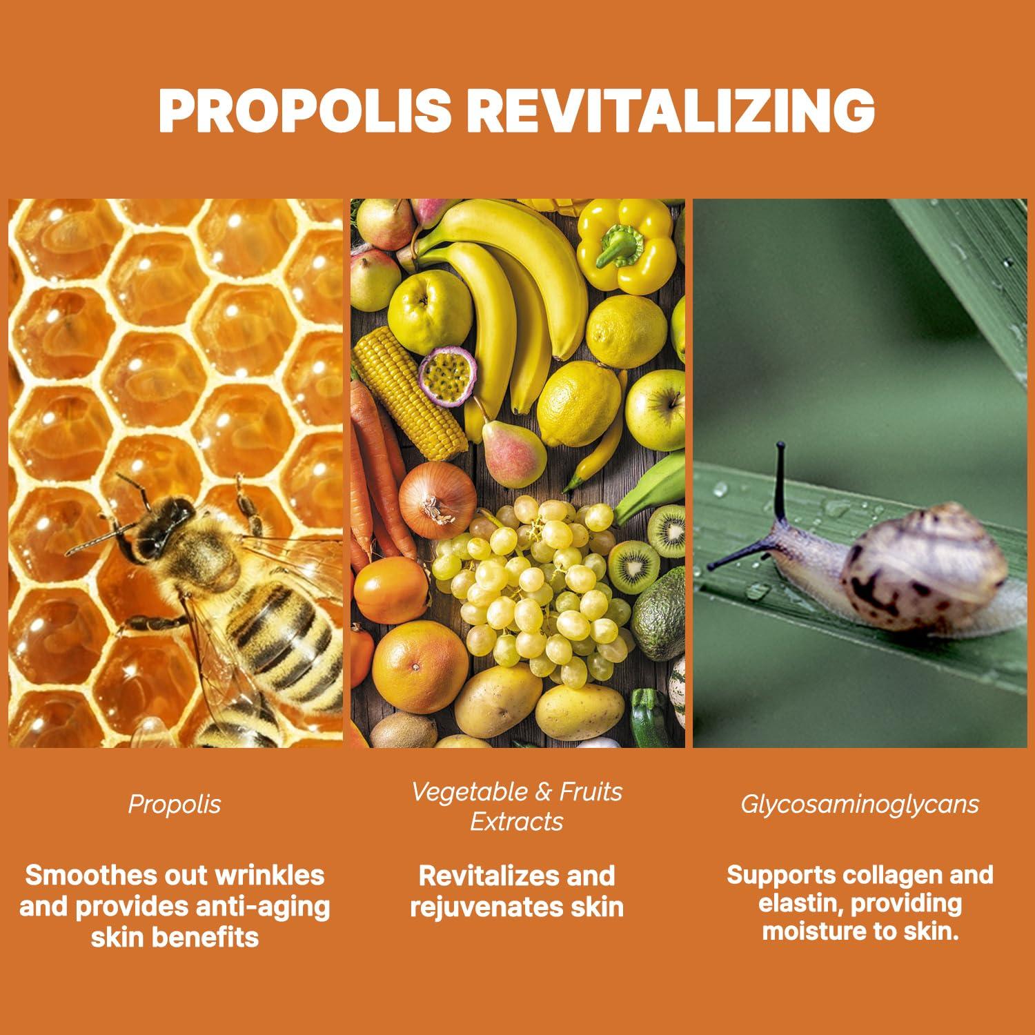 Mascarilla Facial Revitalizante Intracell con Mucina de Caracol y Propóleos - 10 Hojas