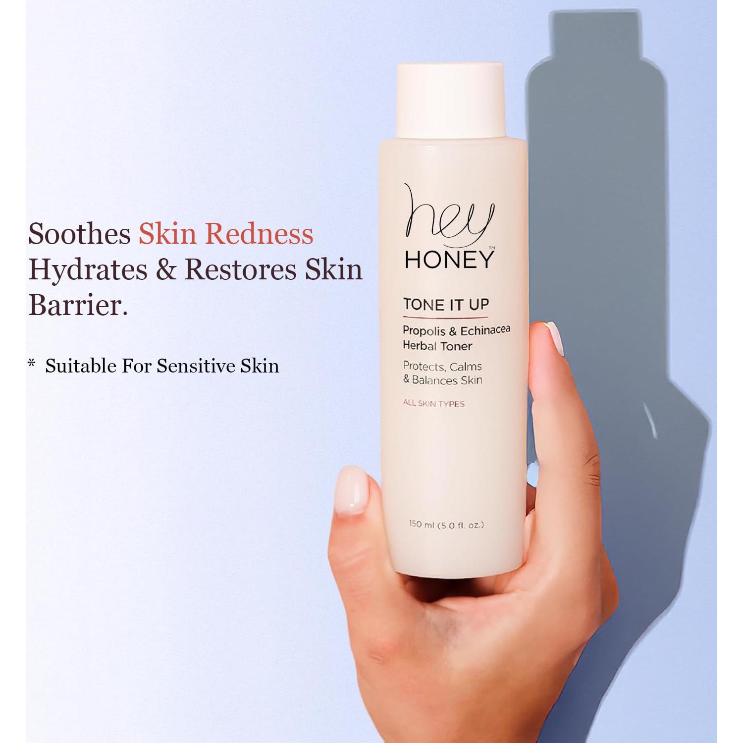 Tónico Facial Hey Honey Tone It Up 141.75 ml - Sin Alcohol