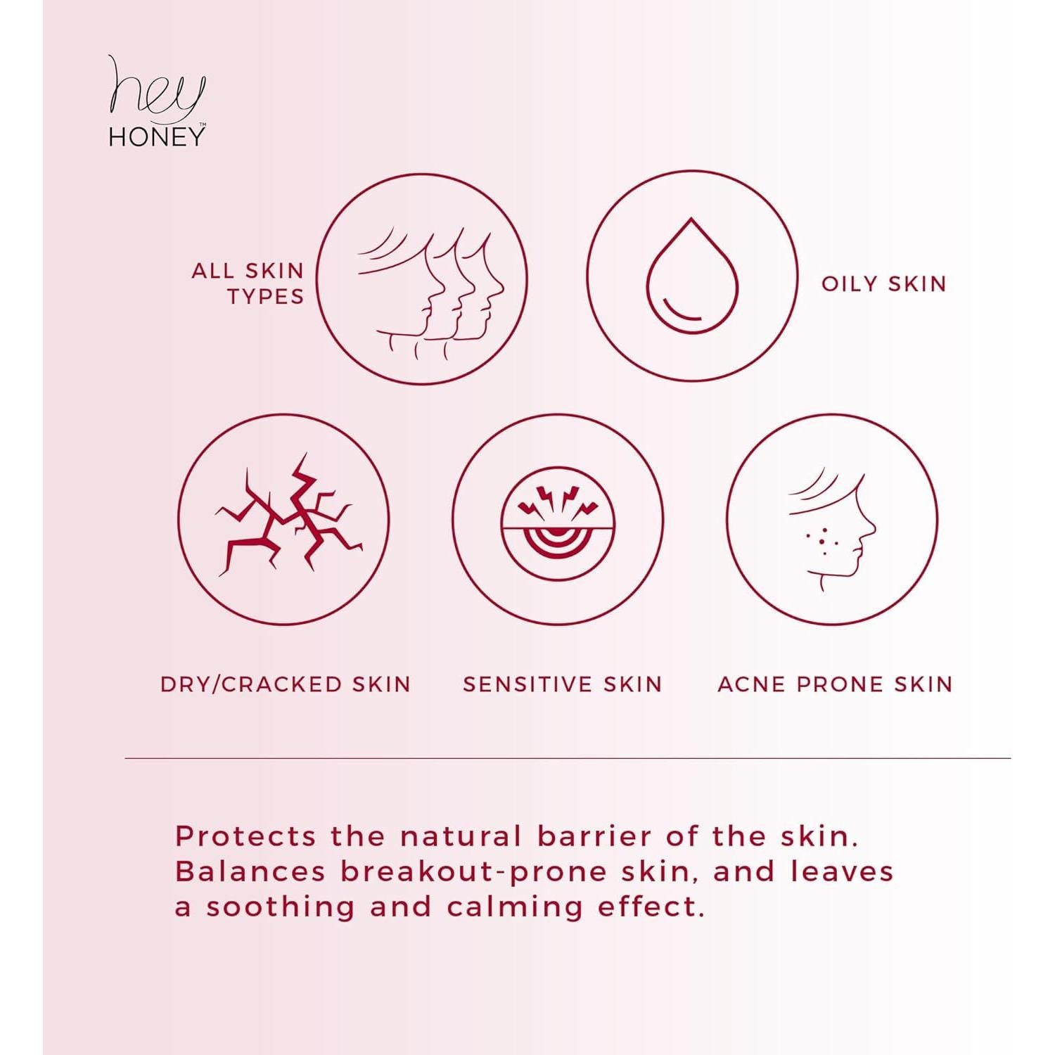 Tónico Facial Hey Honey Tone It Up 141.75 ml - Sin Alcohol