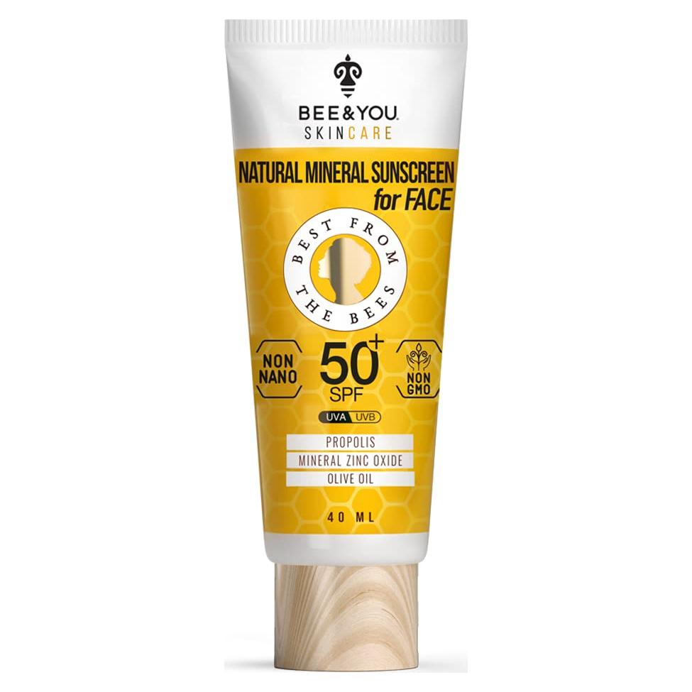 Protector Solar Facial Bee and You SPF 50 38.1g - Natural y Hipoalergénico