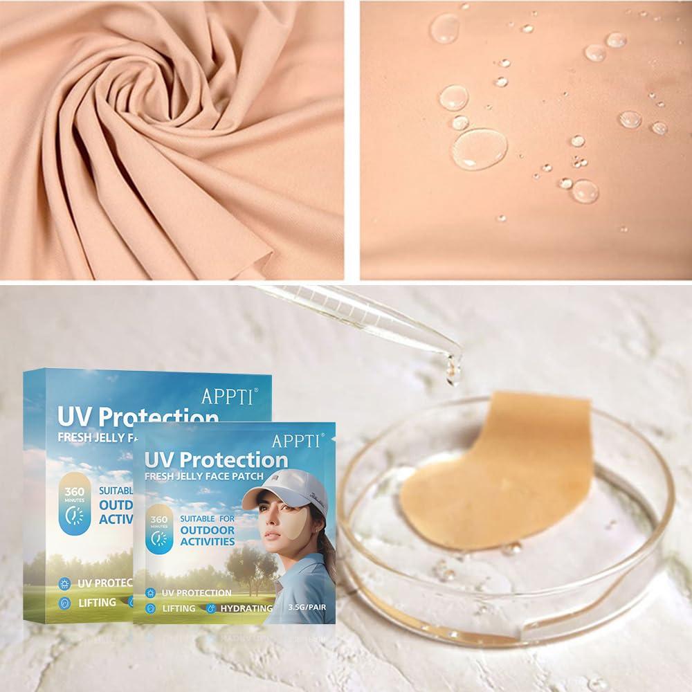 Parche Facial de Protección Solar APPTI - 5 Pares, Gel Hidratante