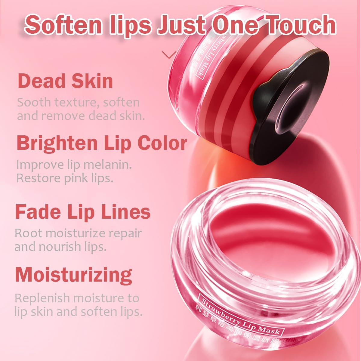 Bálsamo Labial Hidratante Tiejdhr Fresa y Miel 2 Piezas