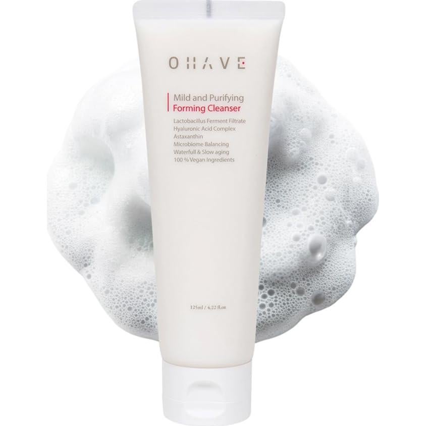 Limpiador Facial Espumoso OHAVE 125ml Vegano Hidratante