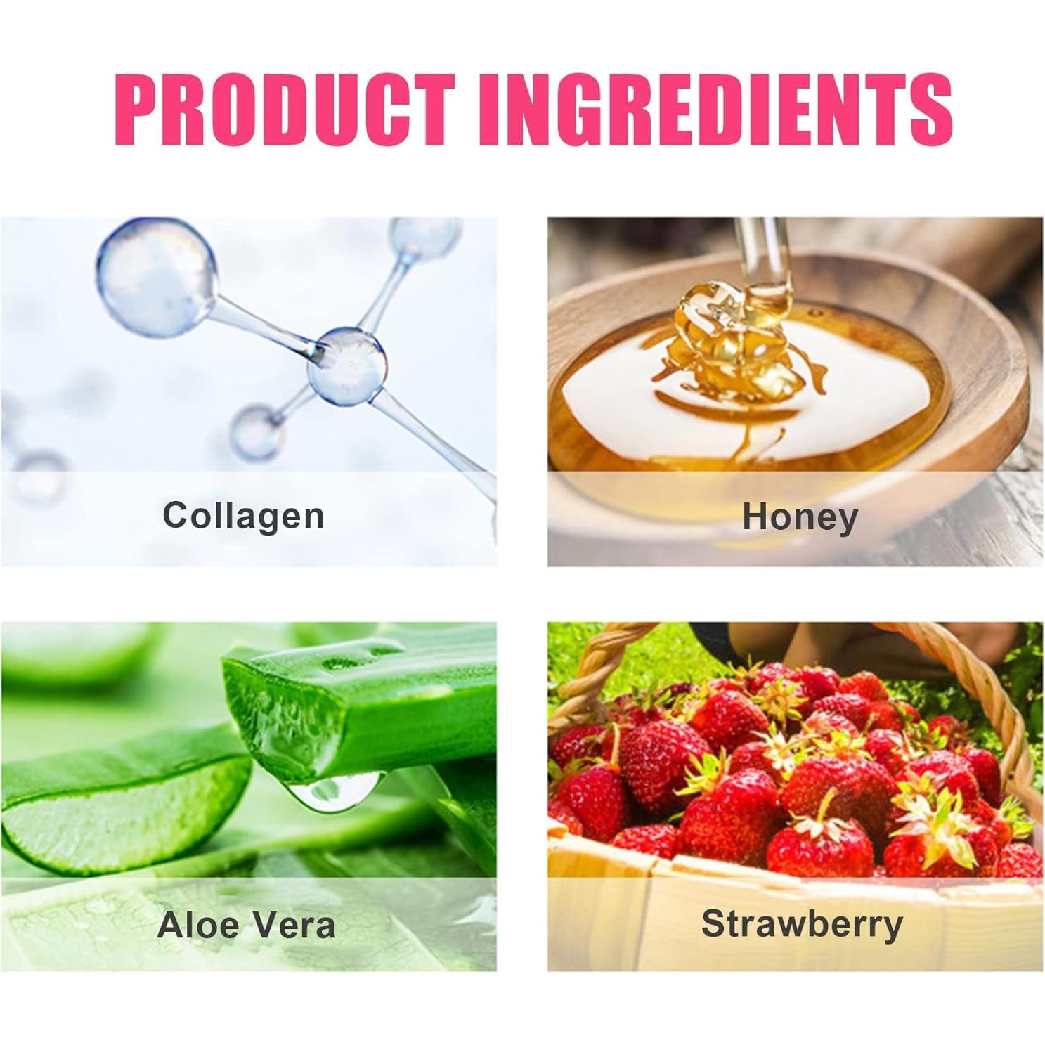 Bálsamo Labial Hidratante Loobexery Miel y Fresa 2 PCS