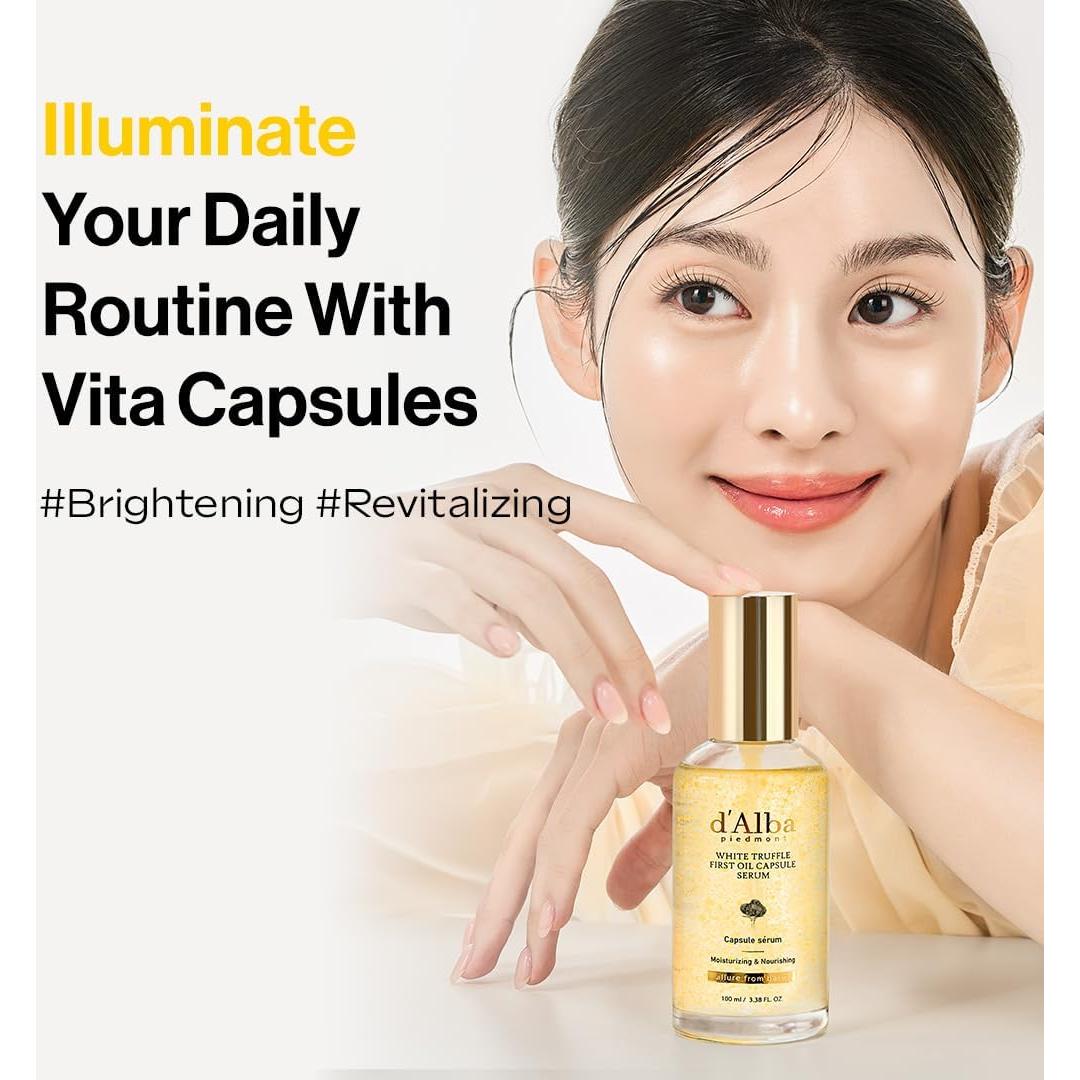 d'alba Aceite de Trufa Blanca en Cápsulas 100 ml - Hidratación y Brillo