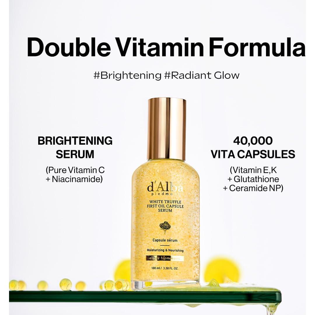 d'alba Aceite de Trufa Blanca en Cápsulas 100 ml - Hidratación y Brillo
