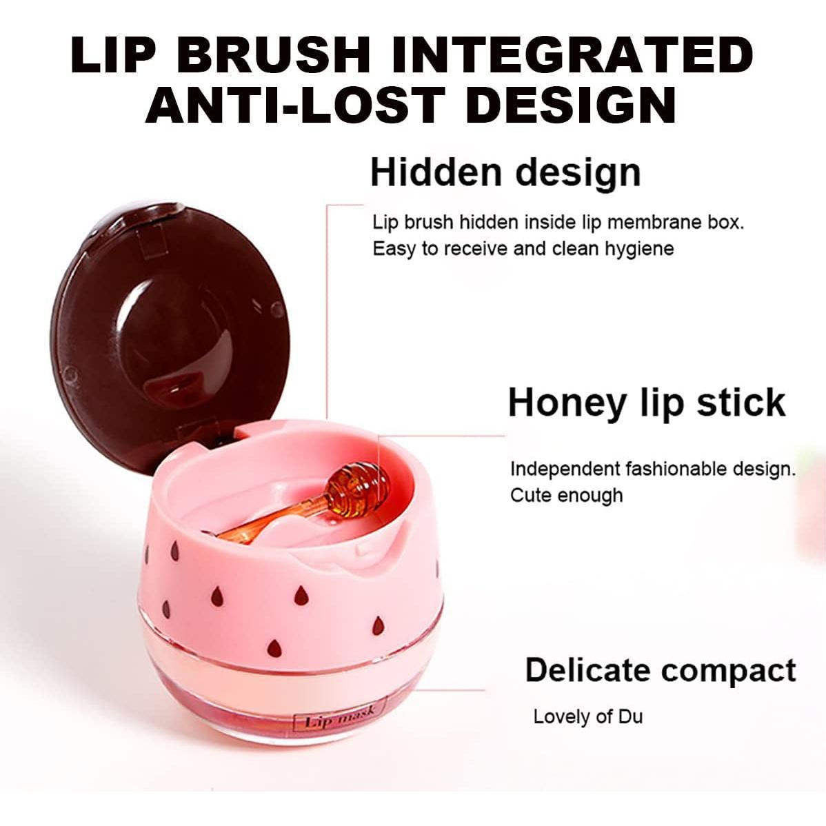 Bálsamo Labial Hidratante Tiejdhr - Fresa y Miel 4 Pcs