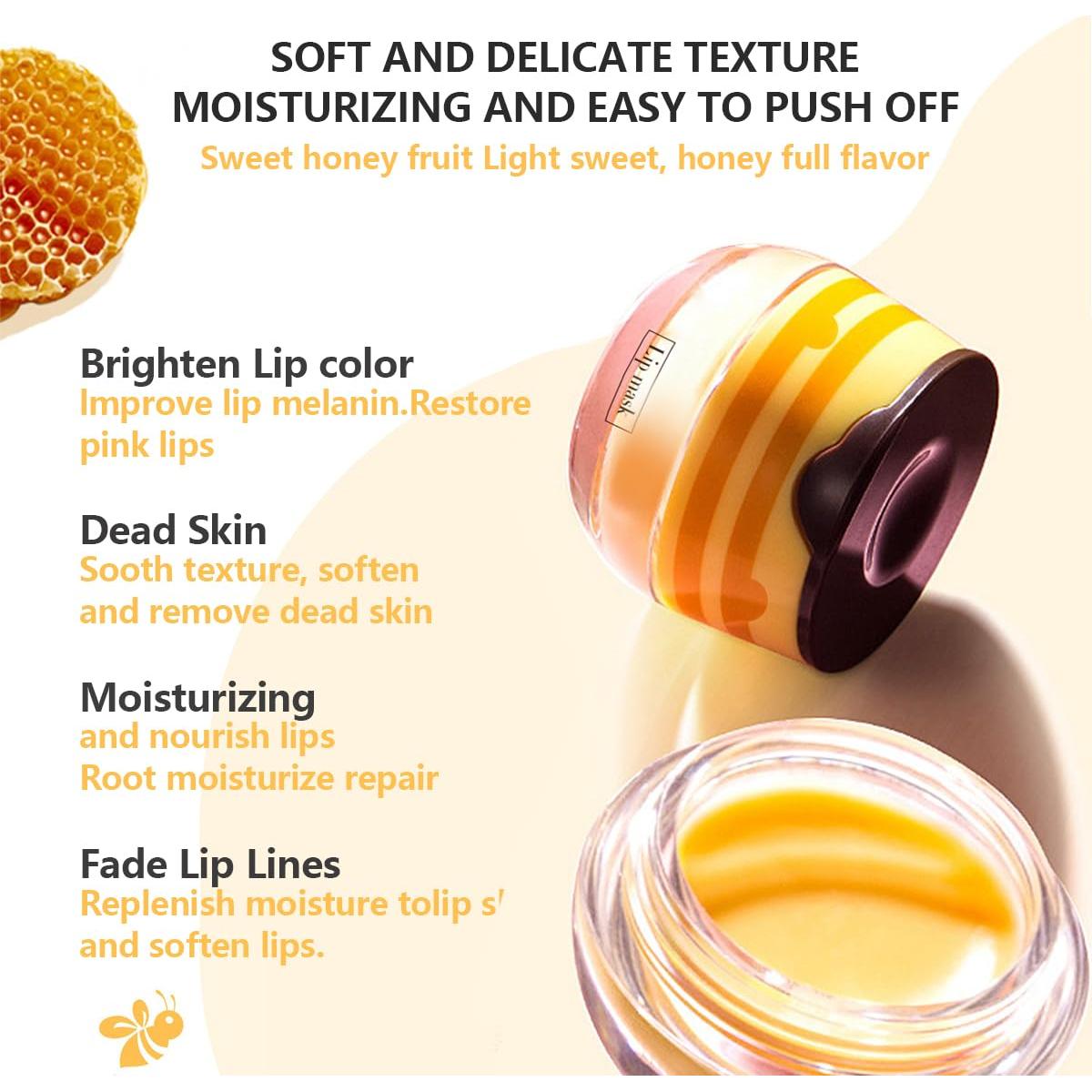 Bálsamo Labial Hidratante Tiejdhr - Fresa y Miel 4 Pcs