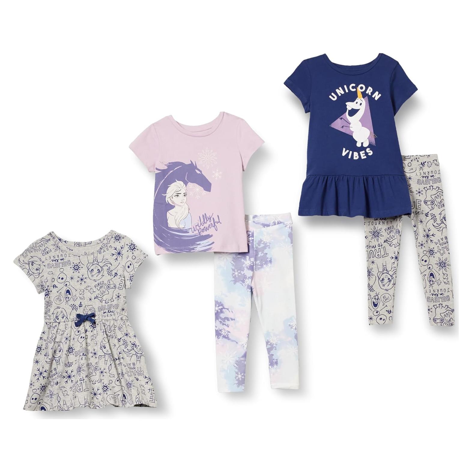 Conjunto Ropa Niñas Amazon Essentials Frozen Elsa 3 Piezas