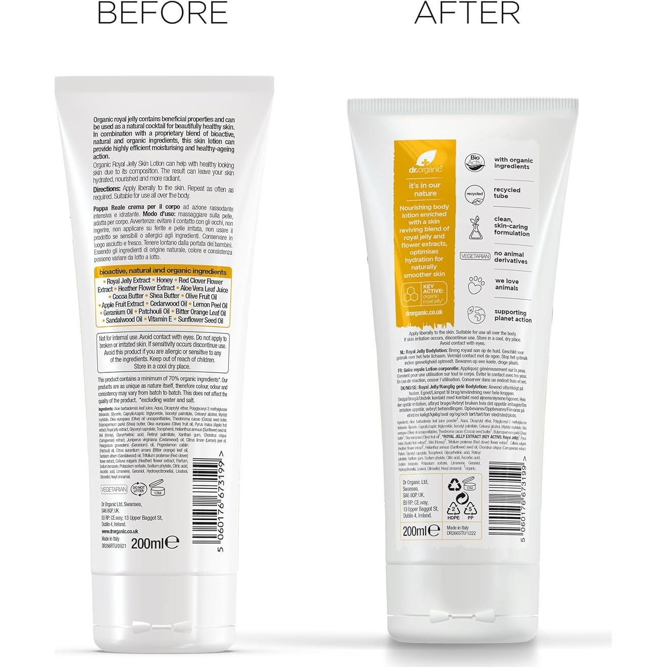 Loción Hidratante Orgánica de Jalea Real 192.78 g - Natural