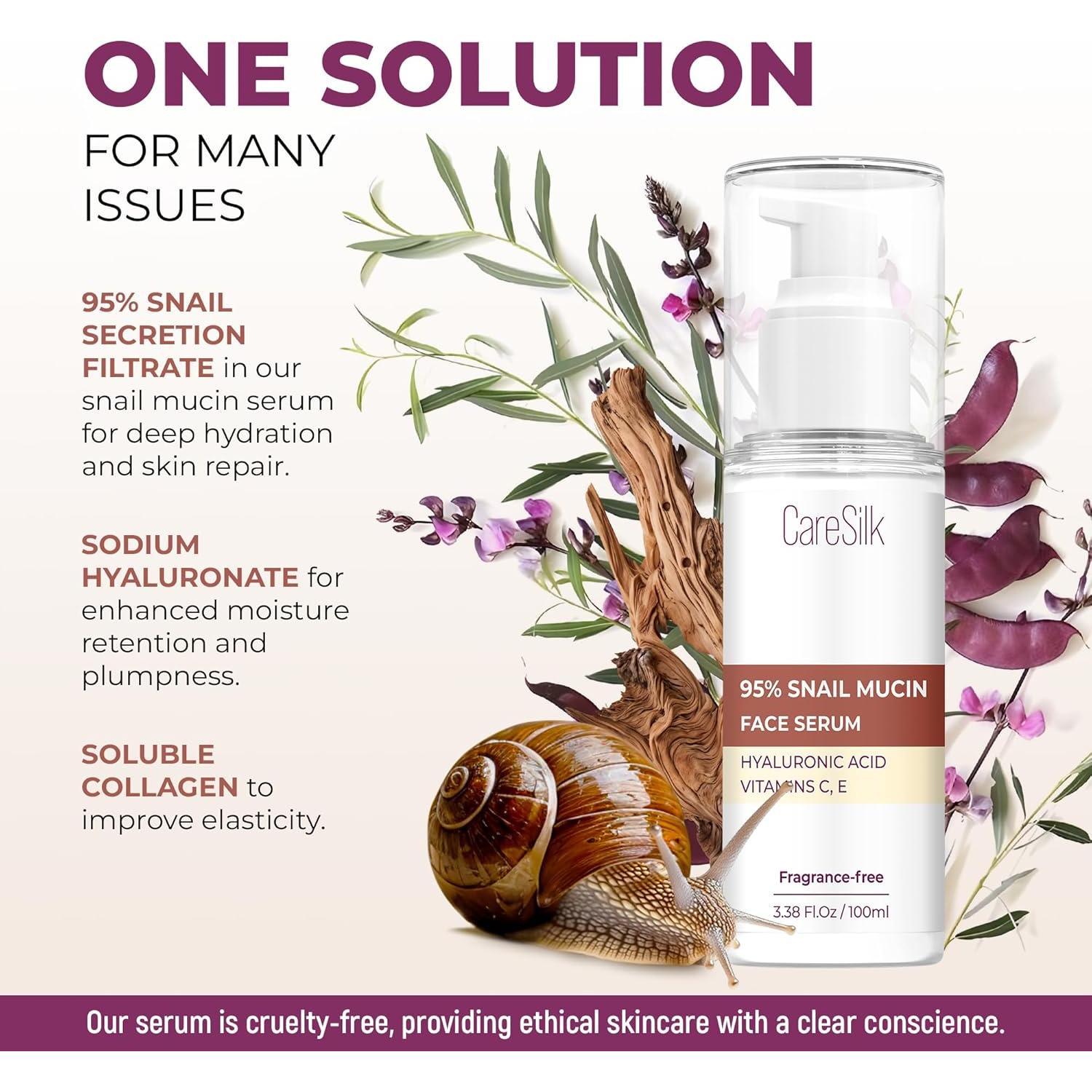 Suero de Mucina de Caracol Caresilk 100 ml - Hidratante Avanzado