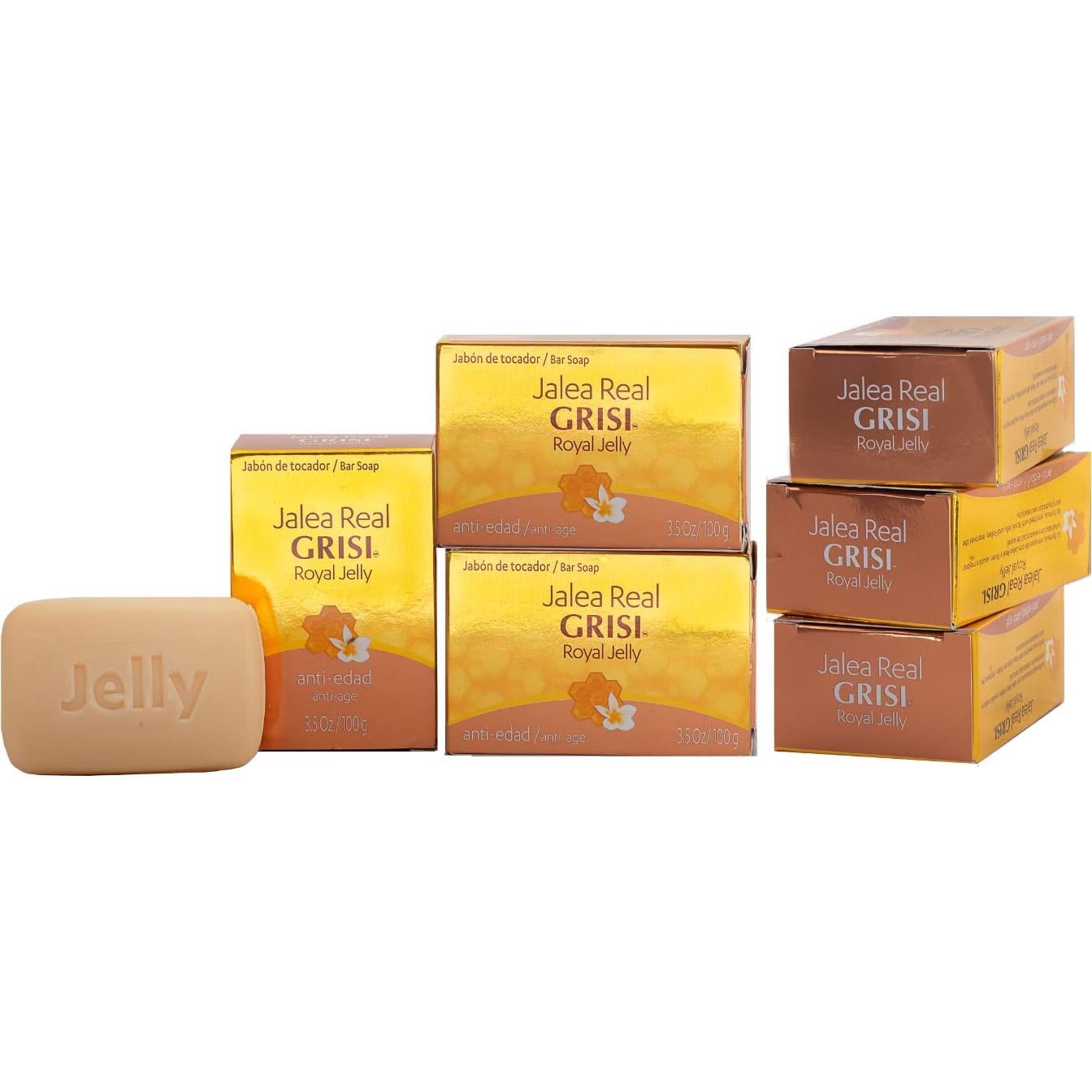 Jabón de Jalea Real Grisi - Hidratante y Suavizante 6x99g