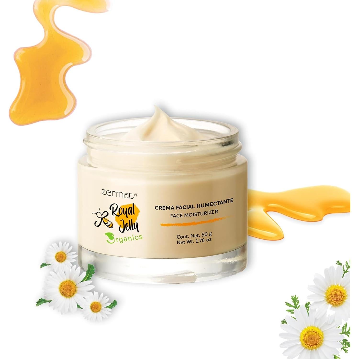 Crema Facial Hidratante Zermat Jalea Real 50 g Orgánica