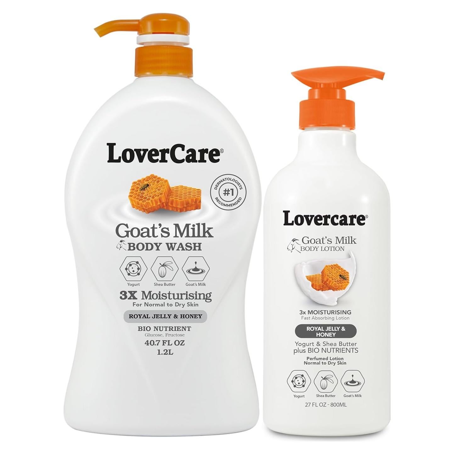 Loción Corporal de Cabra First One 800ml con Jalea Real y Miel