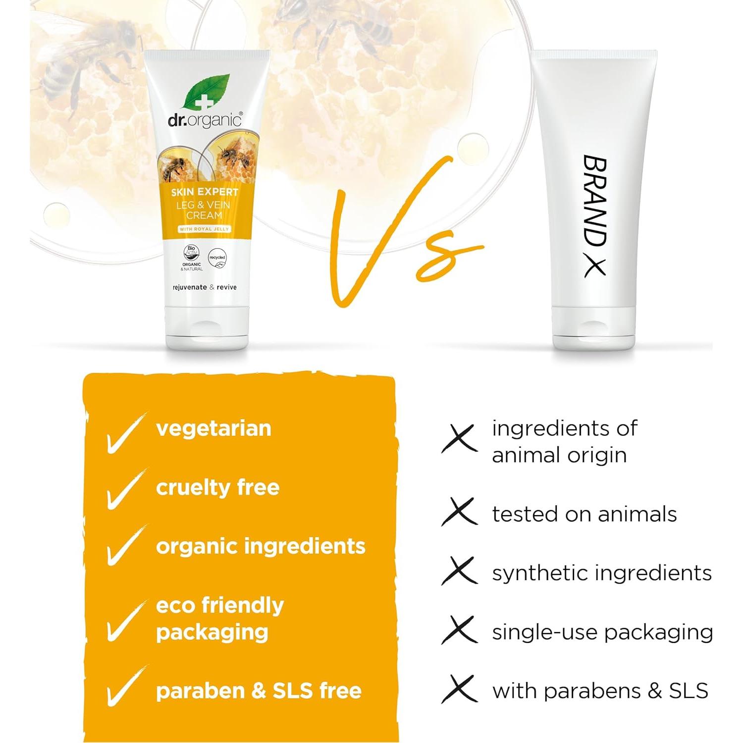 Crema Bioactiva para Piernas Dr Organic 200ml - Varices