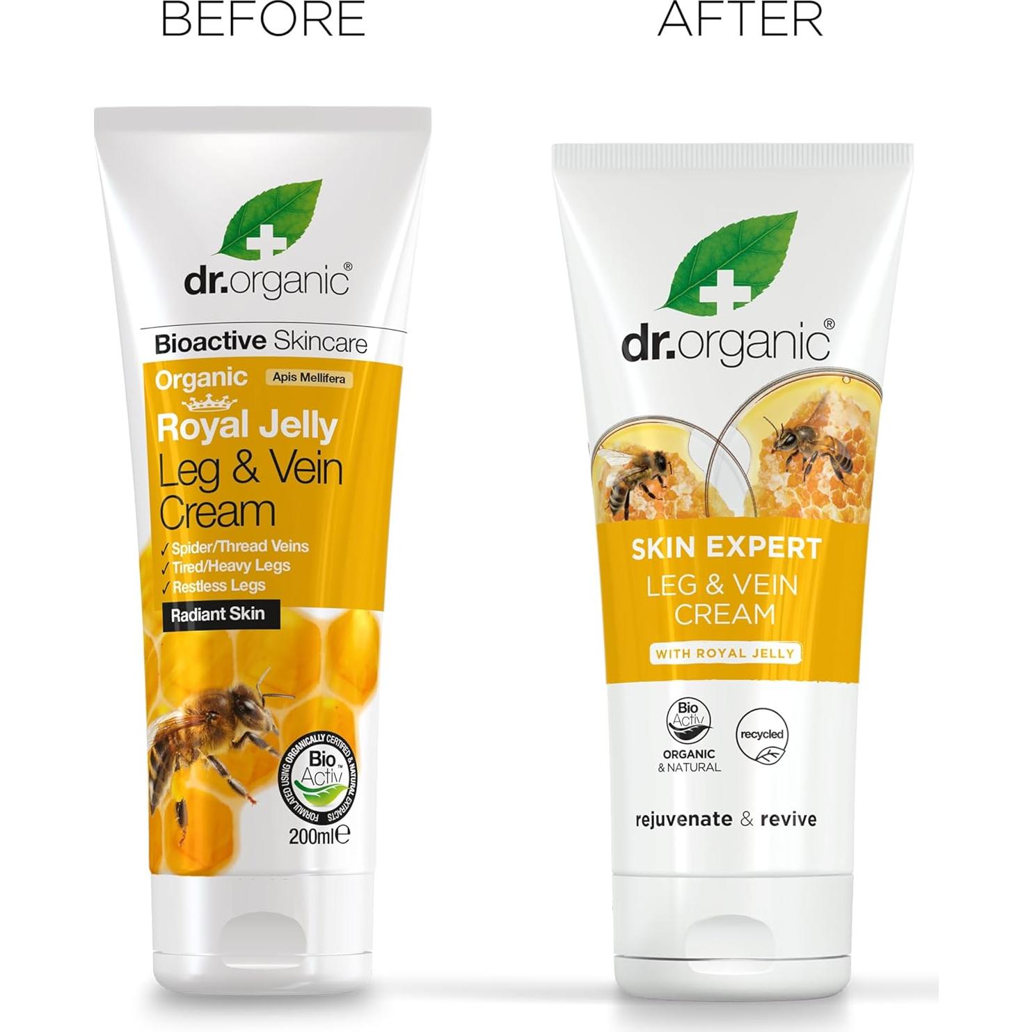 Crema Bioactiva para Piernas Dr Organic 200ml - Varices