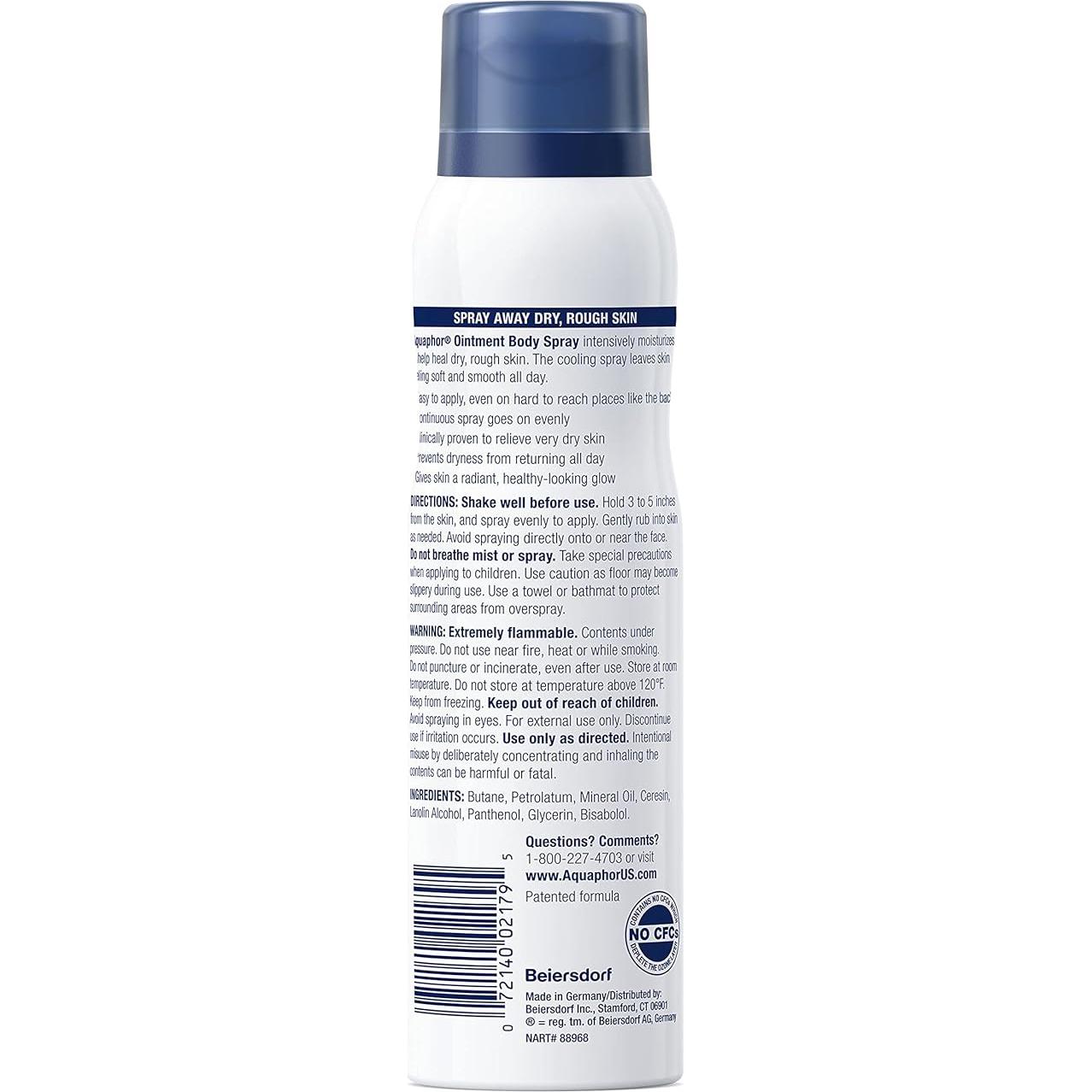 Spray Corporal Aguaphor 104 g - Hidrata y Sana Piel Seca