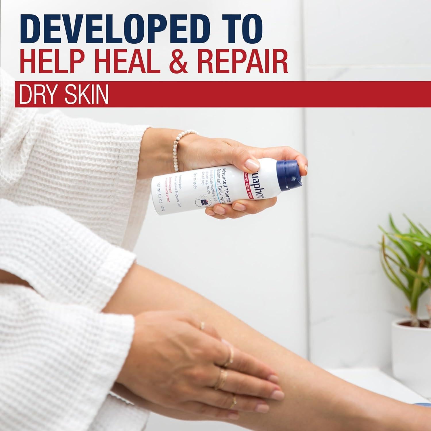 Spray Corporal Aguaphor 104 g - Hidrata y Sana Piel Seca