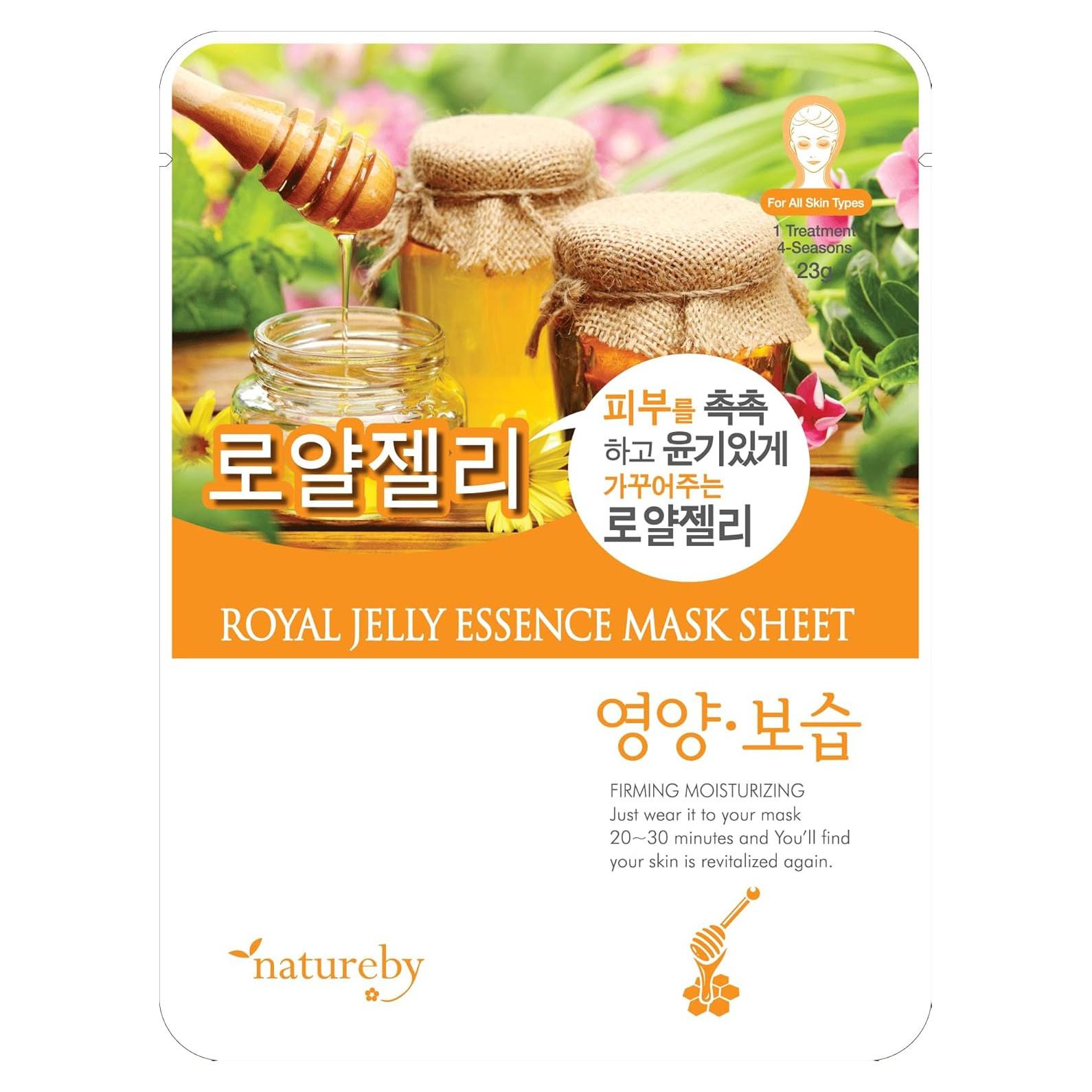 Máscara Facial TNB Natureby Jalea Real - 10 Hojas Hidratantes