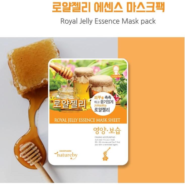 Máscara Facial TNB Natureby Jalea Real - 10 Hojas Hidratantes