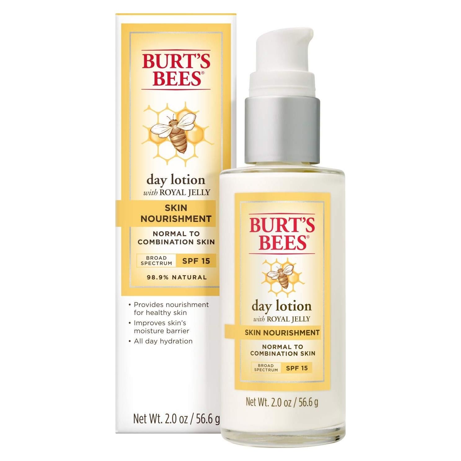 Loción Hidratante Diurna Burt's Bees SPF 15 59 ml Piel Normal a Mixta