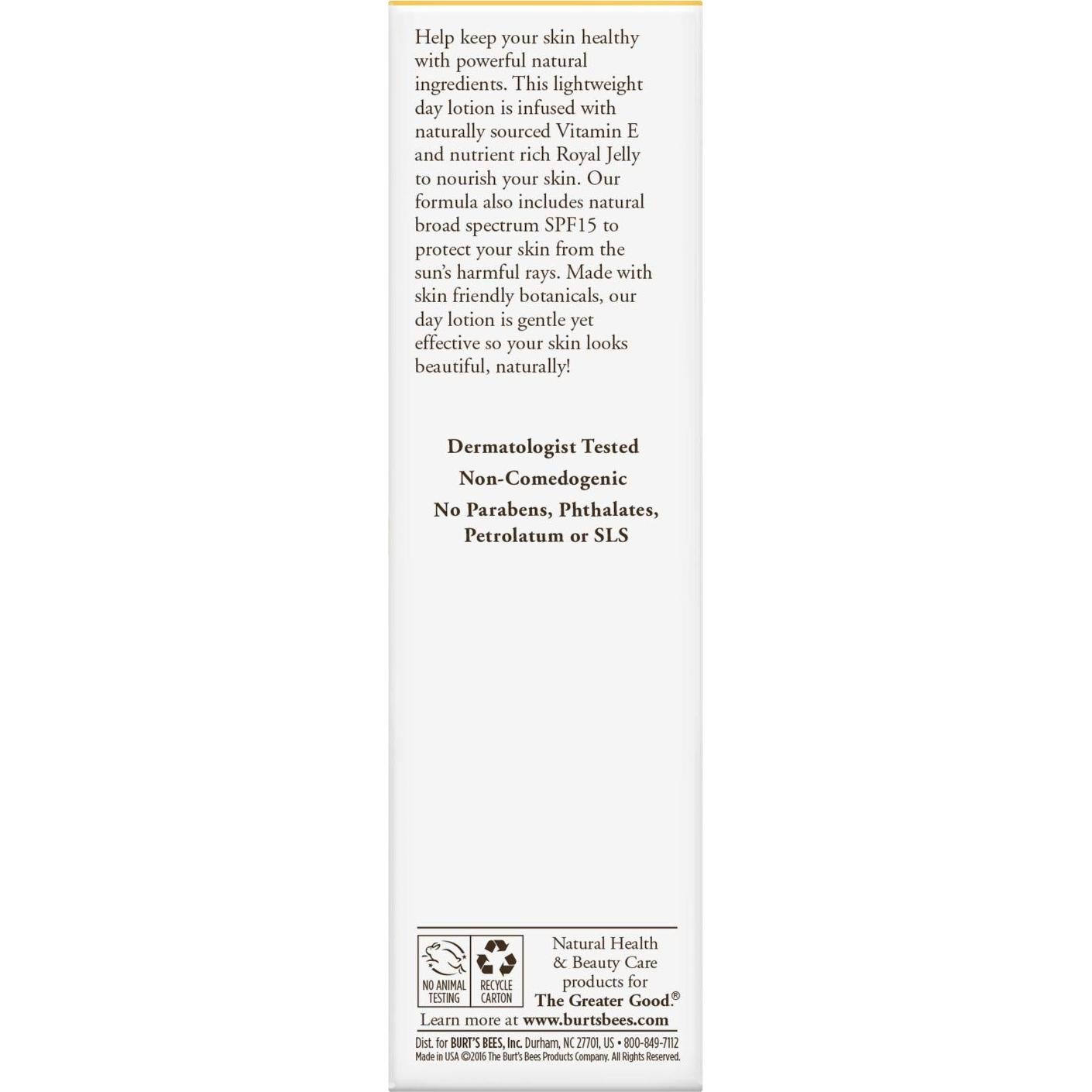 Loción Hidratante Diurna Burt's Bees SPF 15 59 ml Piel Normal a Mixta