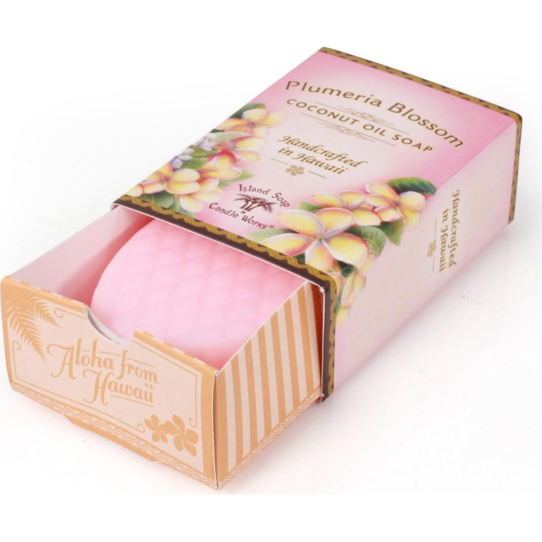 Jabón de Coco Hecho a Mano Island Soap 56.7g Plumeria