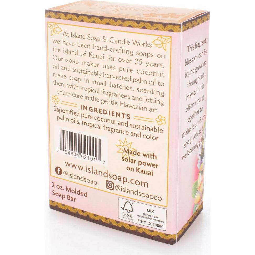 Jabón de Coco Hecho a Mano Island Soap 56.7g Plumeria