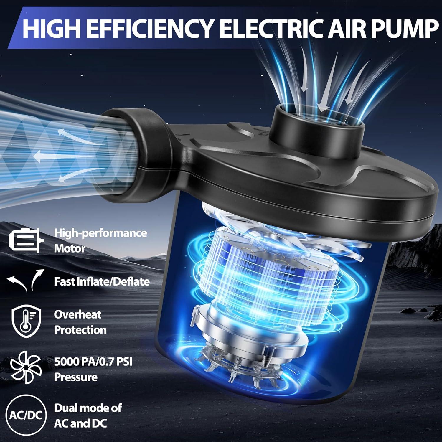 Bomba de Aire Eléctrica SeaSlep 400L/min 5kPa Portátil