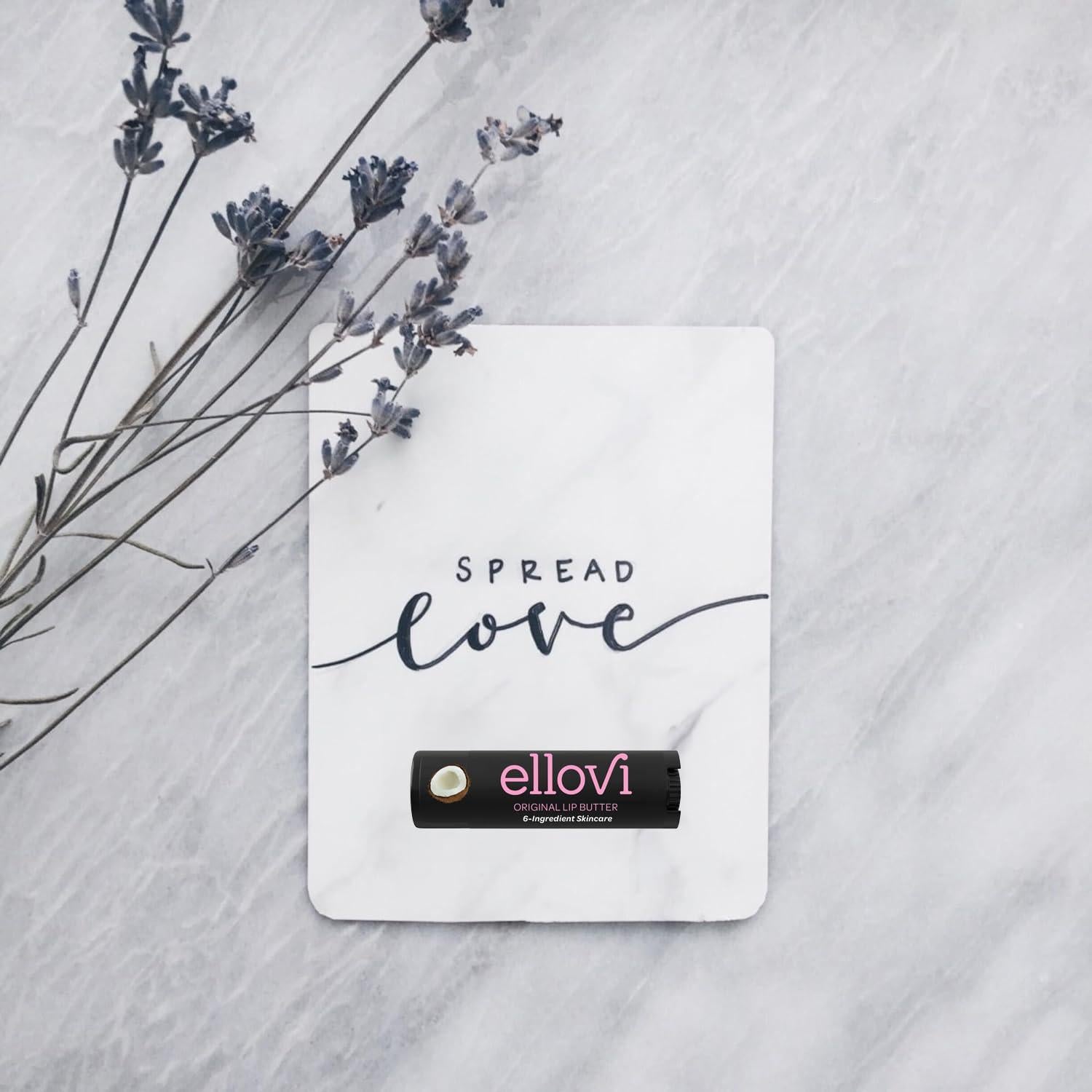 Mantequilla de Labios Natural Ellovi 3-Pack 100% Vegana