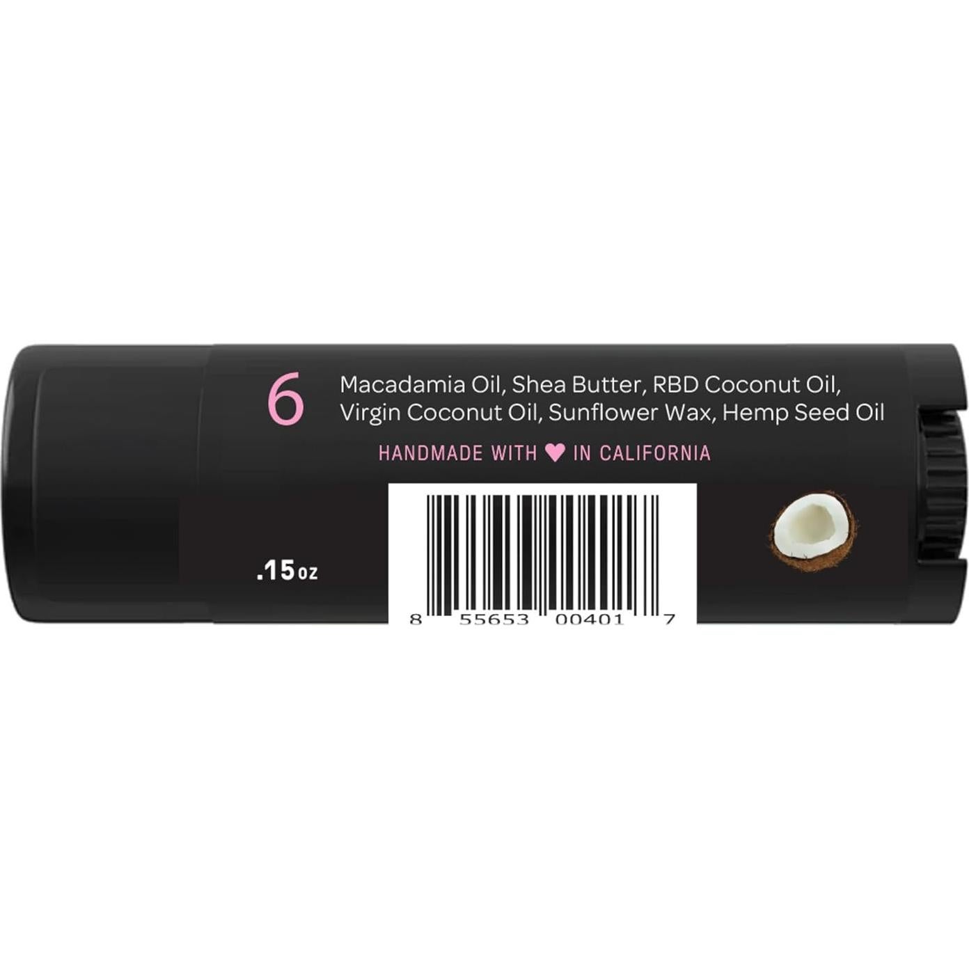 Mantequilla de Labios Natural Ellovi 3-Pack 100% Vegana