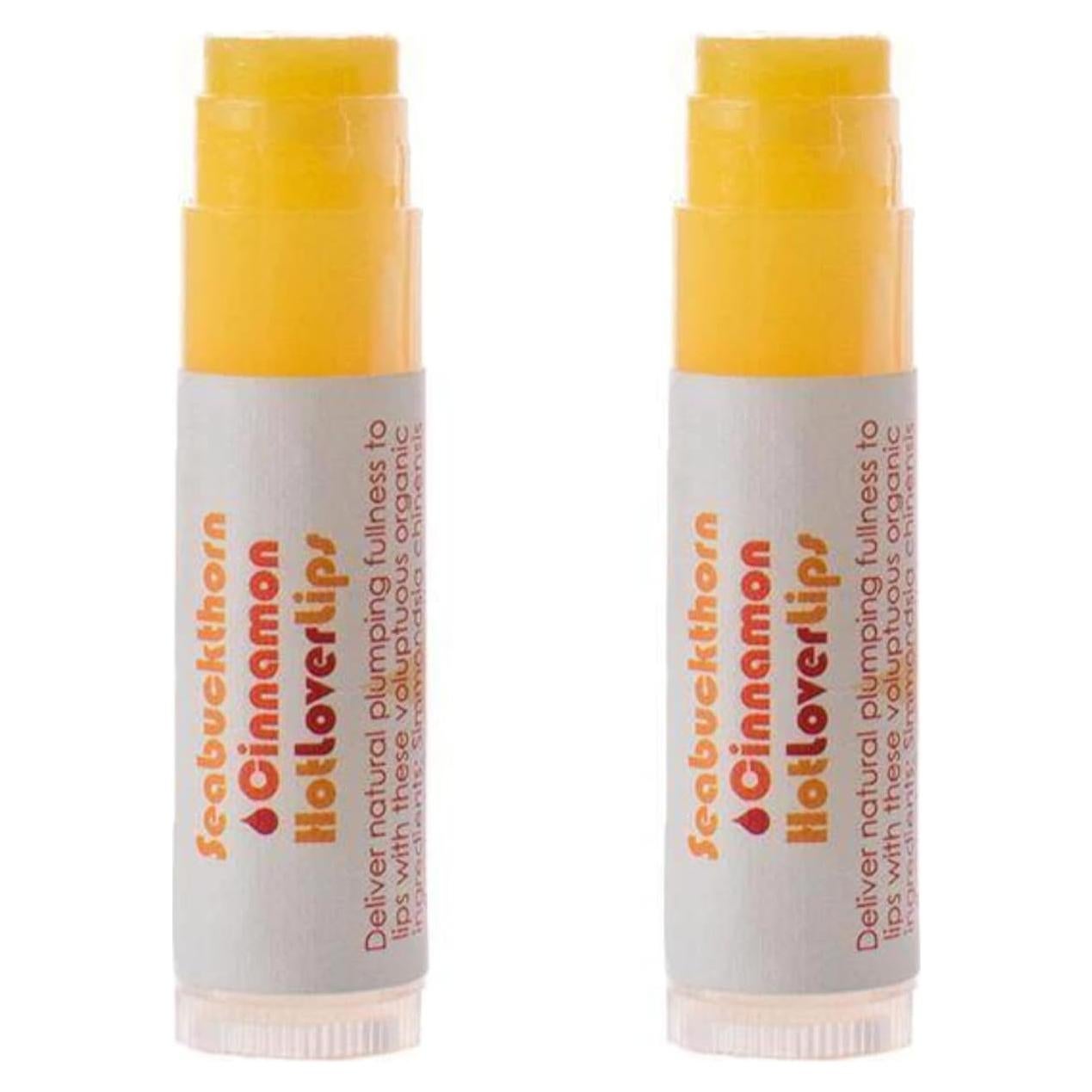 Bálsamo Labial Orgánico Living Libations - Cinnamon Seabuckthorn, 2 unidades