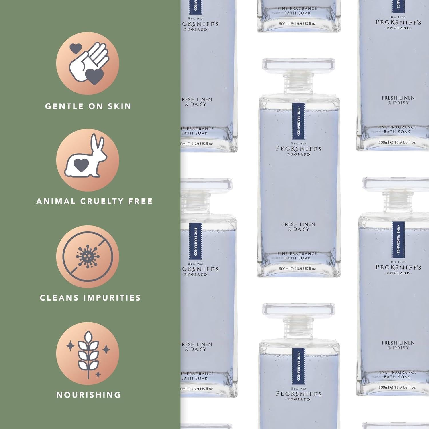 Baño Relajante 500ml Pecksniff's Lino Fresco & Margarita