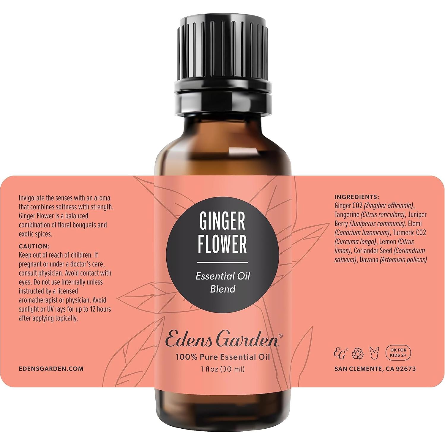 Aceite Esencial Flor de Jengibre Edens Garden 30 ml Puro