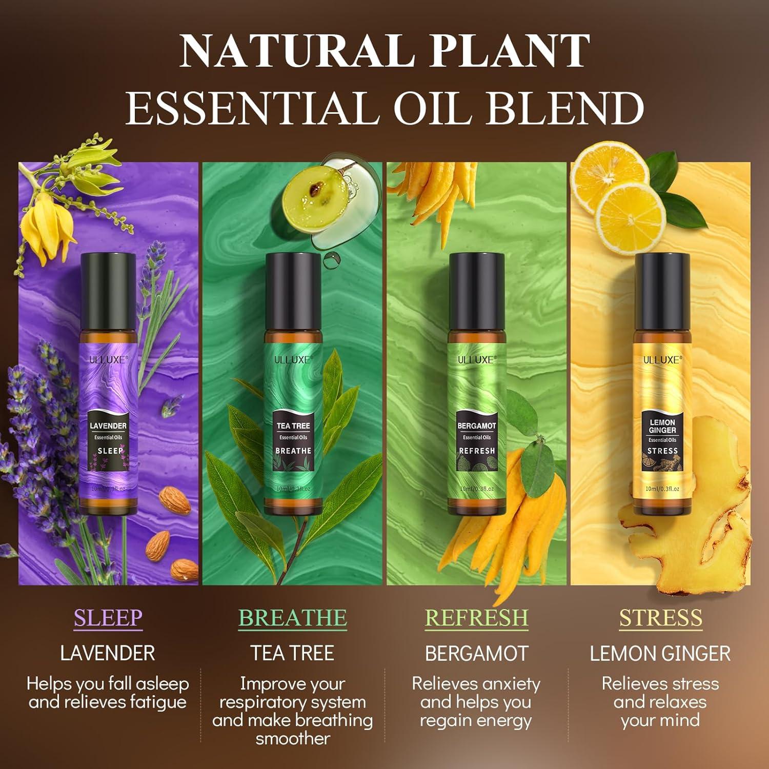 Set de Aceites Esenciales Roll On ULLUXE - 8 Aromas Naturales